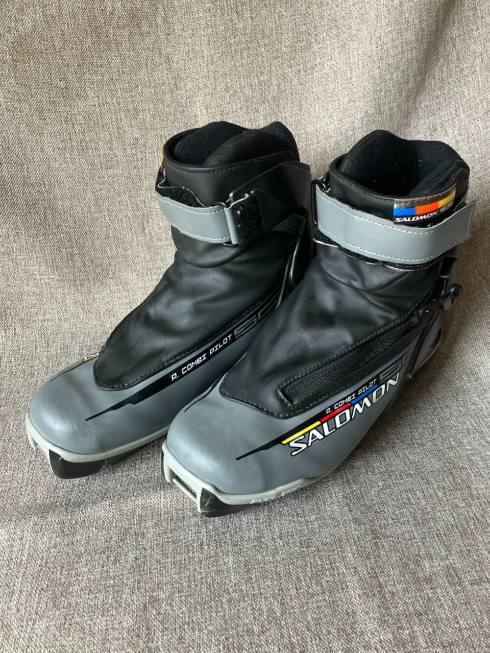 Salomon R Combi Pilot SNS Cross Country Ski Boots Size US5.5 / EU38 Power Lace